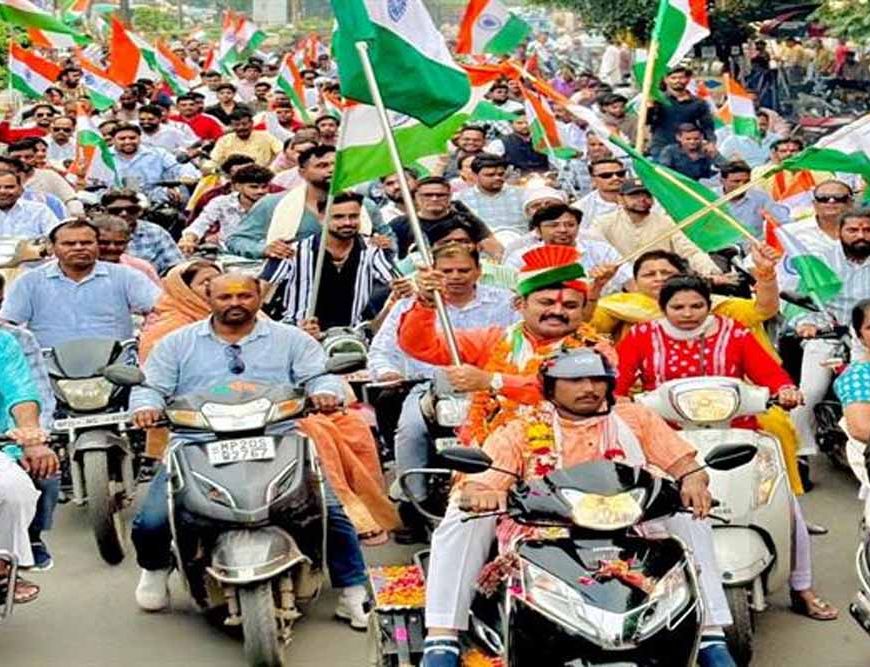 नगरीय निकायों में हर घर तिरंगा अभियान के अंतर्गत हुए कार्यक्रम