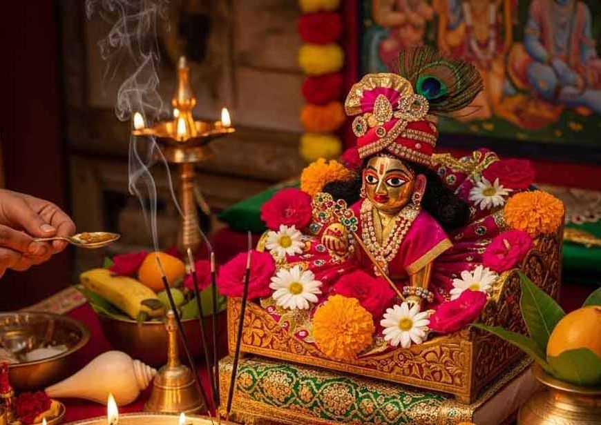 जन्माष्टमी पर रात 12 बजे करने योग्य शुभ कर्म और पूरी पूजा विधि