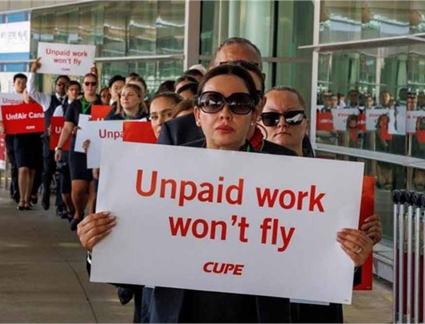 यात्रियों की बढ़ी मुश्किलें, एयर कनाडा की उड़ानें रद्द, फ्लाइट अटेंडेंट्स की हड़ताल जारी