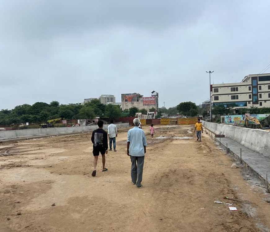 5 किमी का चक्कर खत्म, दुर्गापुरा-मानसरोवर मार्ग पर पुलिया तैयार