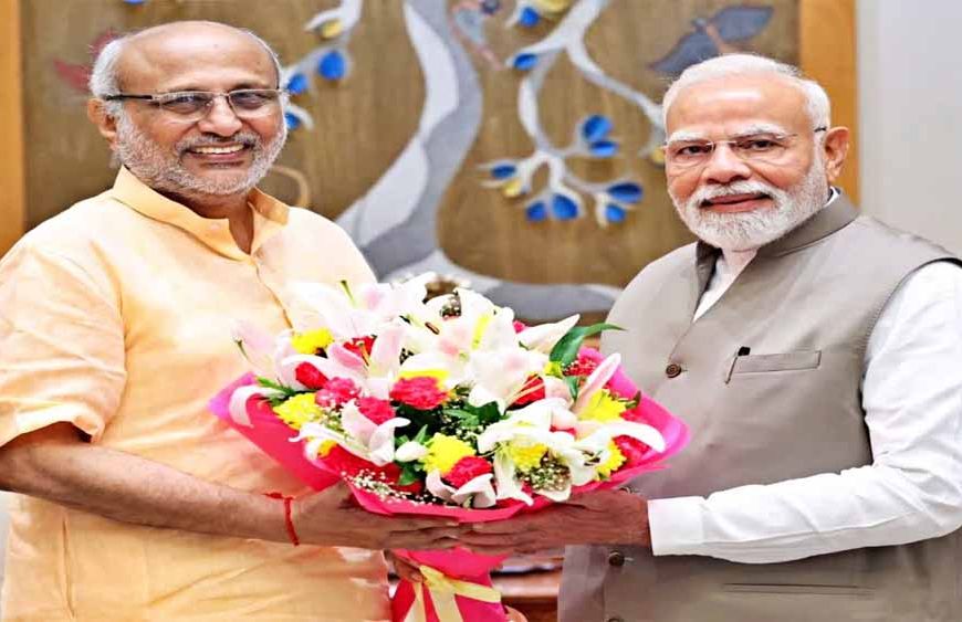 NDA उपराष्ट्रपति उम्मीदवार राधाकृष्णन ने की पीएम मोदी से भेंट