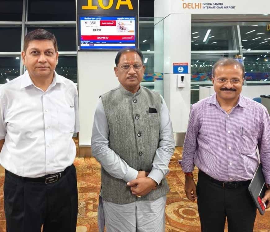 रायपुर : मुख्यमंत्री विष्णु देव साय के नेतृत्व में छत्तीसगढ़ का प्रतिनिधिमंडल जापान एवं दक्षिण कोरिया के दौरे पर
