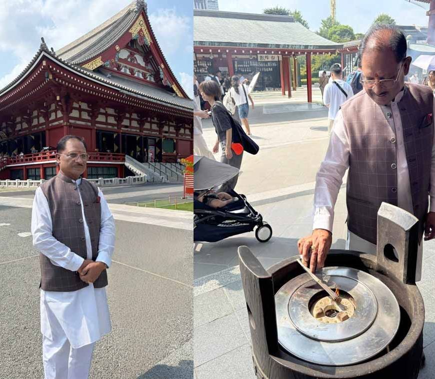 टोक्यो यात्रा: सीएम साय ने असाकुसा मंदिर में की पूजा, प्रदेश की समृद्धि मांगी