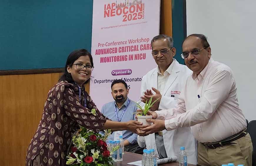 नियोनेटोलॉजी आई सी यू में उन्नत क्रिटिकल केयर मॉनिटरिंग पर प्री कान्फ्रेंस वर्कशॉप