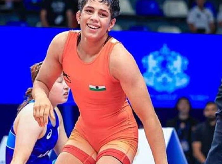 हरियाणा की बेटी तपस्या गहलावत कुश्ती के अंडर-20 मुकाबलों में नई विश्व चैंपियन बनी
