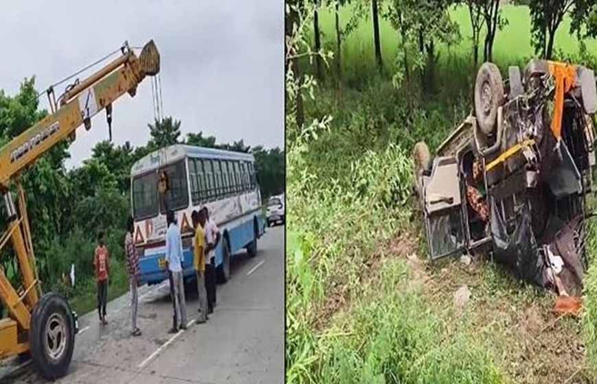 कैथल में दर्दनाक हादसा: रोडवेज बस-कार टक्कर में 4 की मौत