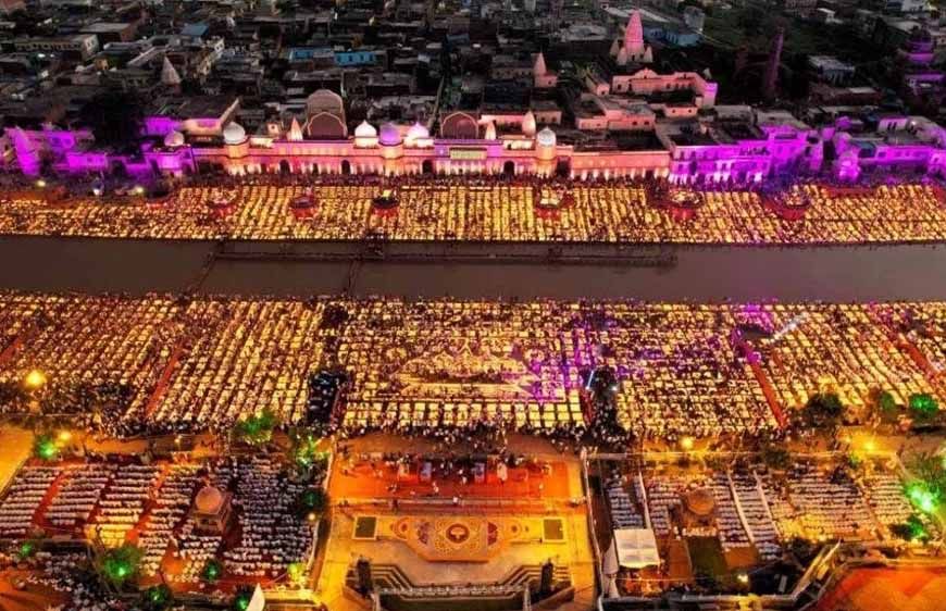 रिकॉर्ड बनाने को 32 हजार वालंटियर बिछायेंगे 28 लाख दीप