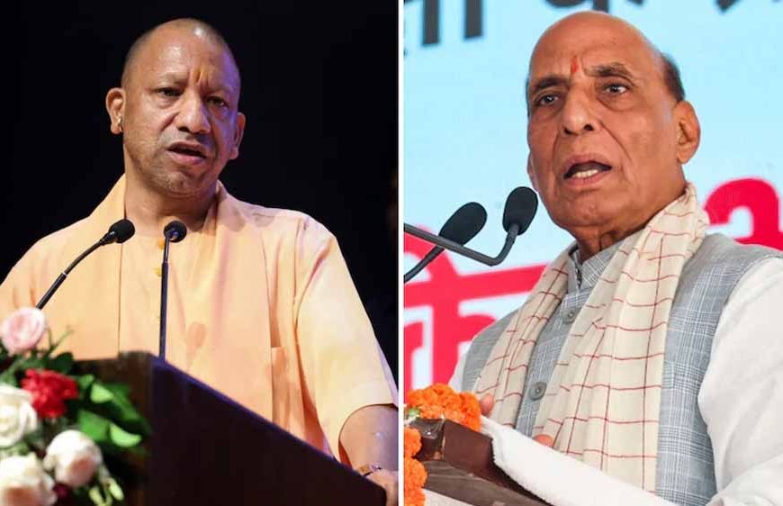 रक्षा मंत्री राजनाथ सिंह और सीएम योगी ने देश की पहली ड्रोन मैन्युफैक्चरिंग यूनिट की दी सौगात