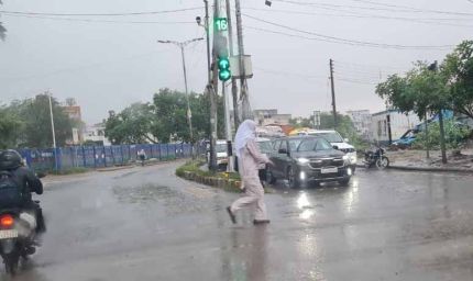 NCR में भारी बारिश: दिल्ली-जयपुर हाईवे पर भरा पानी, मौसम विभाग ने जारी किया अलर्ट