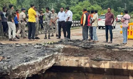 दंतेवाड़ा : बारसूर के क्षतिग्रस्त गणेष बहार पुल का मरम्मती कार्य हुआ पूर्ण