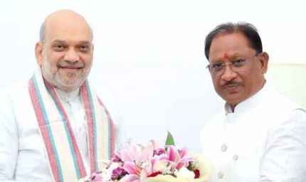 रायपुर : मुख्यमंत्री विष्णु देव साय ने नई दिल्ली में केंद्रीय गृहमंत्री अमित शाह से की सौजन्य भेंट