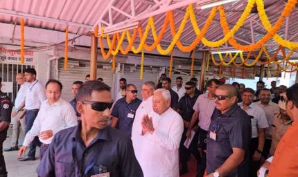 पितृपक्ष मेले की तैयारियों का सीएम नीतीश ने किया निरीक्षण, विष्णुपद मंदिर में की पूजा