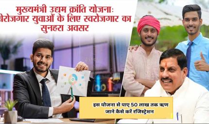 MP में युवाओं के लिए बड़ा मौका, मुख्यमंत्री उद्यम क्रांति योजना से मिलेगा 50 लाख तक लोन