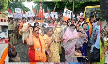 बिहार में गालीकांड पर सियासी घमासान, BJP महिला मोर्चा सड़कों पर – NDA सहयोगियों ने भी भरी हुंकार