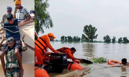 पंजाब में बाढ़ का कहर: 1902 गांव डूबे, 4 लाख प्रभावित, 43 की मौत