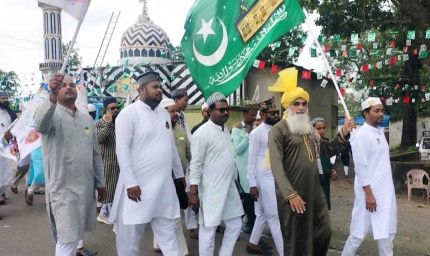 नई लेदरी में ईद मिलादुन्नबी का भव्य जुलूस