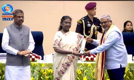 कौशल विकास एवं रोजगार राज्य मंत्री टेटवाल ने राष्ट्रीय शिक्षक पुरस्कार मिलने पर मालवीय को बधाई और शुभकामनाएं दीं