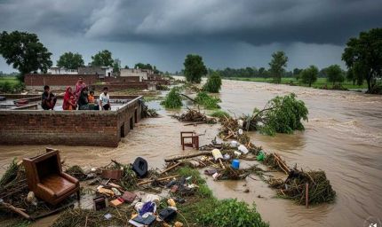 पंजाब में बाढ़ का कहर: 23 जिले जलमग्न, लाखों लोग मुश्किल में