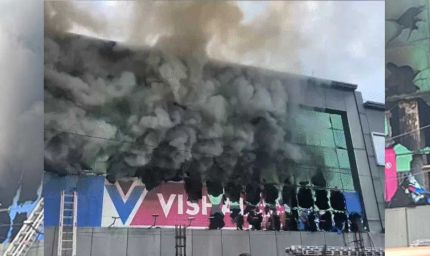 अंबाला के मेगा मार्ट में भीषण आग, पूरा सामान जलकर खाक – देखें भयानक वीडियो