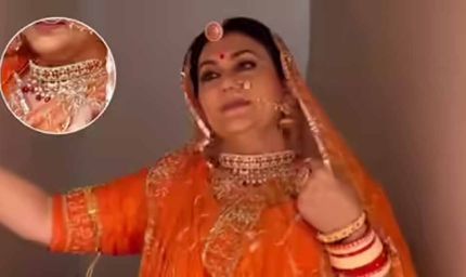 माथे की बिंदी से लेकर नथ तक, राजस्थानी राजपूताना पोशाक में नजर आईं दीपिका चिखलिया