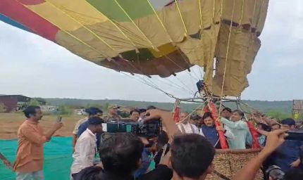 गांधीसागर में हॉट एयर बैलून हादसा, सीएम मोहन यादव बाल-बाल बचे