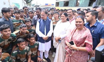 मुख्यमंत्री  विष्णुदेव साय से 26 अग्निवीरों ने की सौजन्य मुलाकात