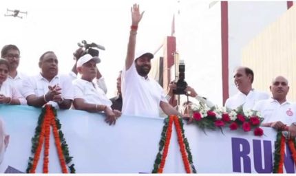 मुख्यमंत्री नायब सैनी ने नशा मुक्त समाज के लिए शपथ ली, मैराथन दौड़ और स्वच्छता संदेश दिया