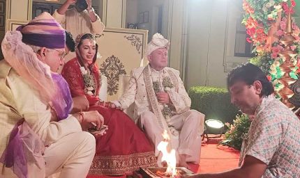 72 के दूल्हे ने रचाई शादी 27 की यूक्रेनी दुल्हन से, चार साल लिव-इन के बाद जोधपुर में बनी जोड़ी