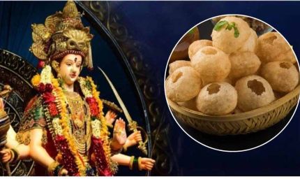 विश्व का अनोखा नजारा: पांच लाख गोलगप्पों से बना दुर्गा पूजा पंडाल, मां दुर्गा की अद्भुत मूर्ति!