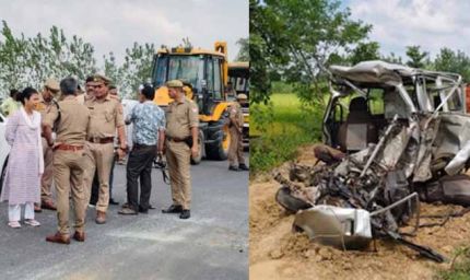 लखीमपुर खीरी में सड़क हादसा: रोडवेज बस और वैन की टक्कर, 5 की मौत, 9 गंभीर घायल