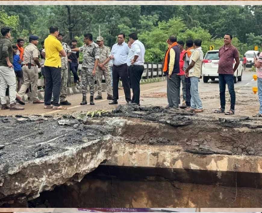 दंतेवाड़ा : बारसूर के क्षतिग्रस्त गणेष बहार पुल का मरम्मती कार्य हुआ पूर्ण