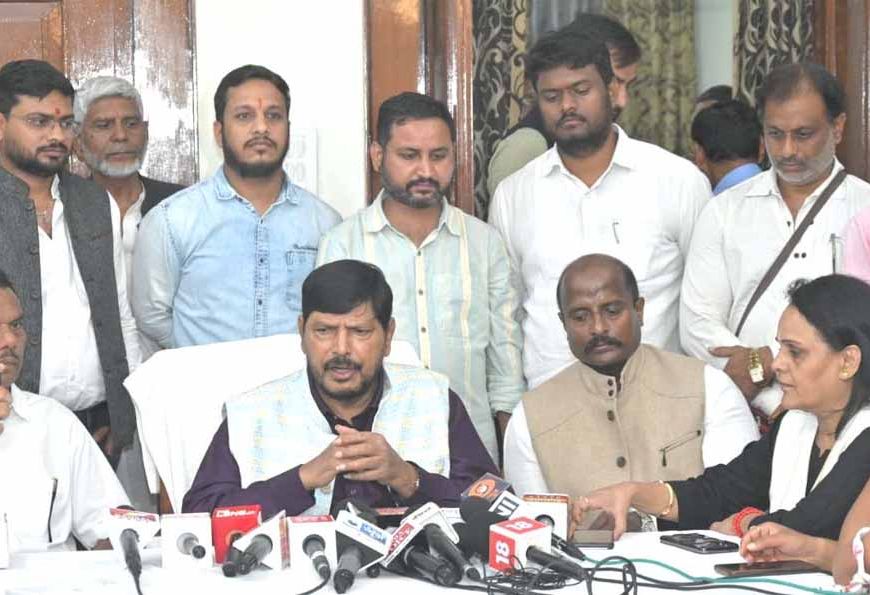 सामाजिक न्याय एवं अधिकारिता राज्य मंत्री रामदास अठावले का छत्तीसगढ़ प्रवास