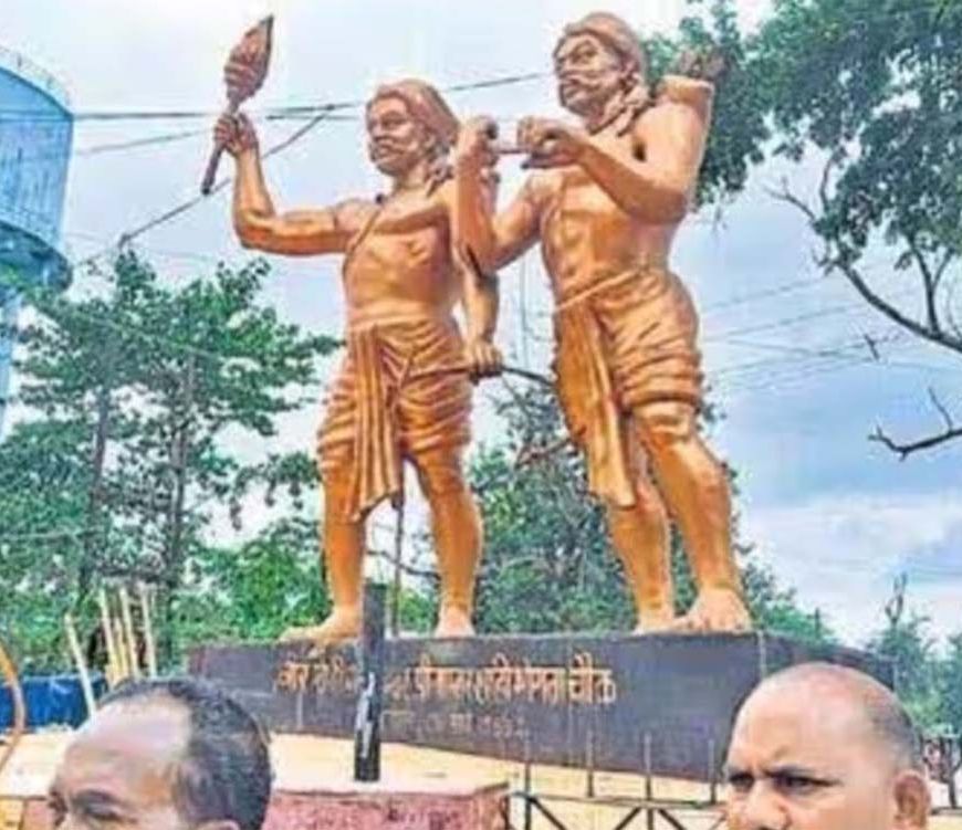 हजारीबाग में हुआ बड़ा विवाद, शहीद नीलांबर-पीतांबर की प्रतिमा तोड़ी