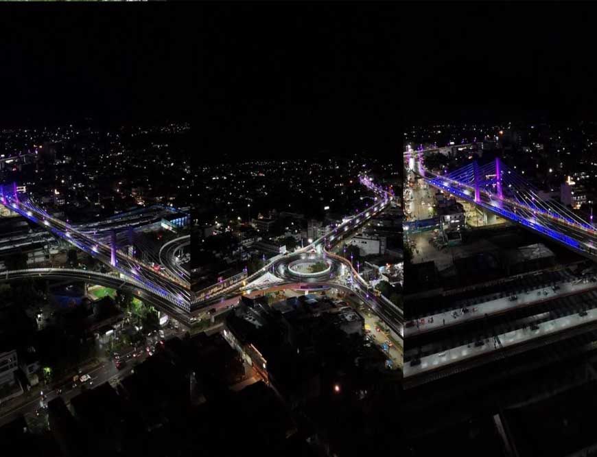 रानी दुर्गावती फ्लाईओवर पर चोर-नशेड़ियों का हमला, चेंबर की जाली उखाड़ी