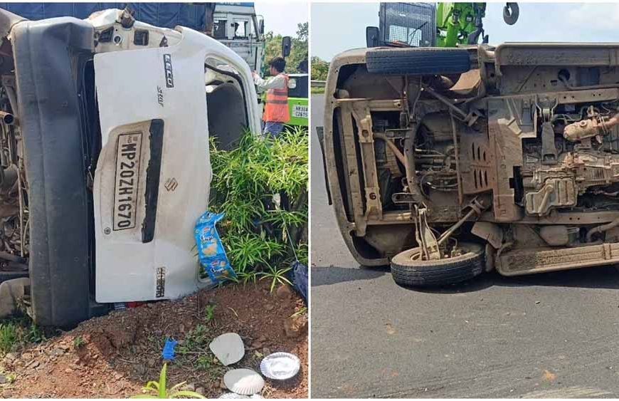 NH-44 पर दर्दनाक हादसा: सागर-झांसी मार्ग पर पति-पत्नी और पिता-पुत्र सहित 4 की मौत, 5 घायल