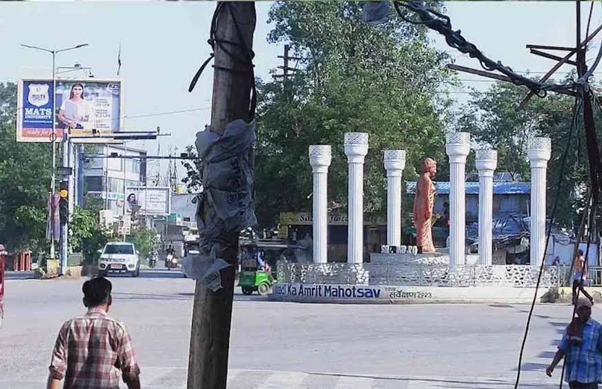 कालीबाड़ी चौक से हटेगी इंदिरा गांधी की प्रतिमा, सिग्नल फ्री बनाने की तैयारी