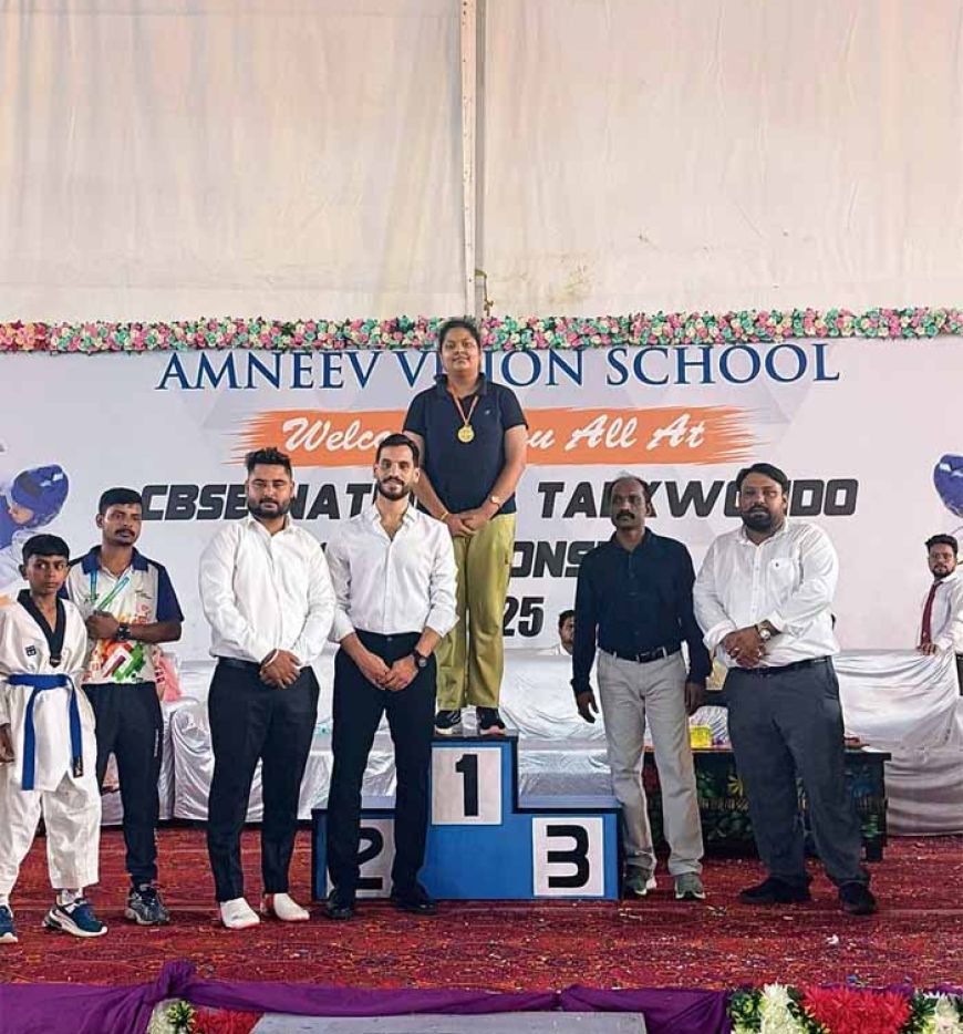 मेडिकल की छात्रा वृंदा मित्तल ने ताइक्वांडो में जीता स्वर्ण