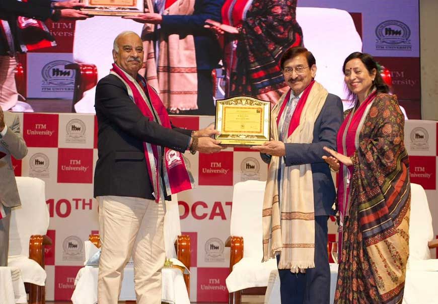 आईटीएम विश्वविद्यालय, रायपुर द्वारा श्री प्रदीप टंडन को डी.लिट् (Honoris Causa) की उपाधि प्रदान
