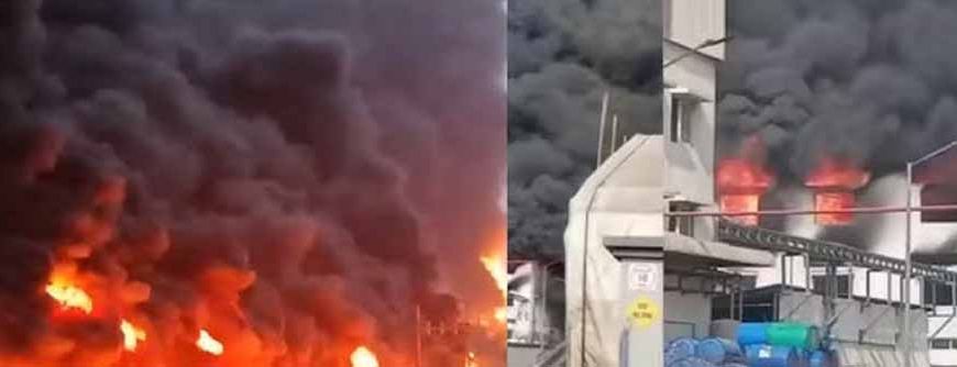गुजरात के भरूच में फैक्ट्री में भीषण आग, कई घंटे की मशक्कत के बाद काबू