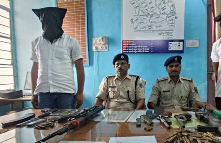 भोजपुर में एसटीएफ की बड़ी सफलता: AK-47 समेत हथियारों के साथ दो तस्कर गिरफ्तार