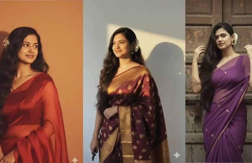 लड़कियों का नया फैशन ट्रेंड: साड़ी में खूबसूरती का जलवा, ये AI ट्रिक कर रही है कमाल!