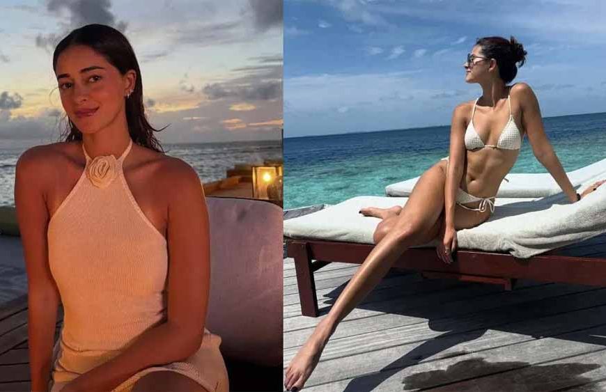 Ananya Pandey का ग्लैमरस मालदीव वेकेशन लुक, White Bikini में दिखाया स्टाइल स्टेटमेंट