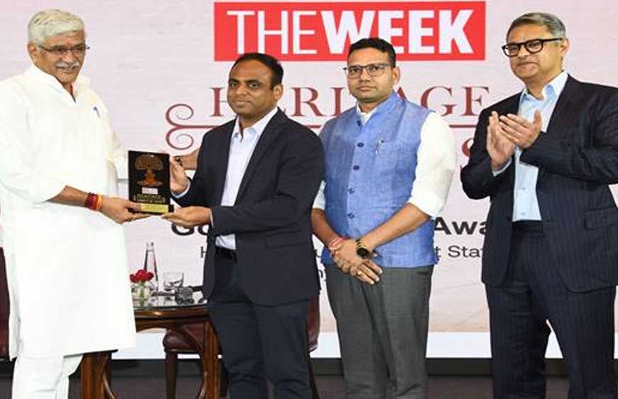 ‘हेरिटेज टूरिज्म – बेस्ट स्टेट’ अवॉर्ड से सम्मानित हुआ मध्यप्रदेश