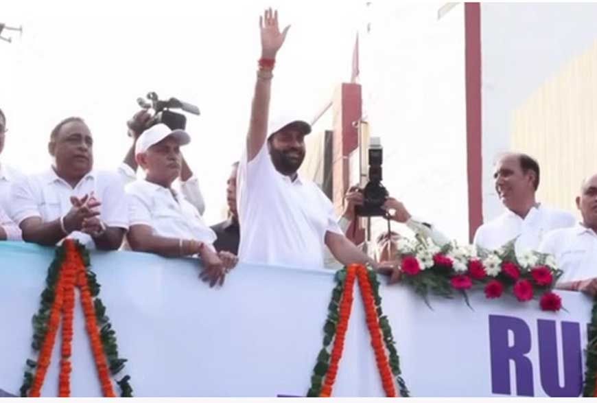 मुख्यमंत्री नायब सैनी ने नशा मुक्त समाज के लिए शपथ ली, मैराथन दौड़ और स्वच्छता संदेश दिया