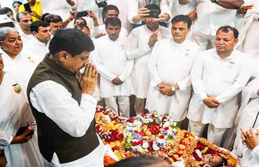 मुख्यमंत्री डॉ. यादव ने राजयोगिनी बी.के. अवधेश दीदी के किए अंतिम दर्शन