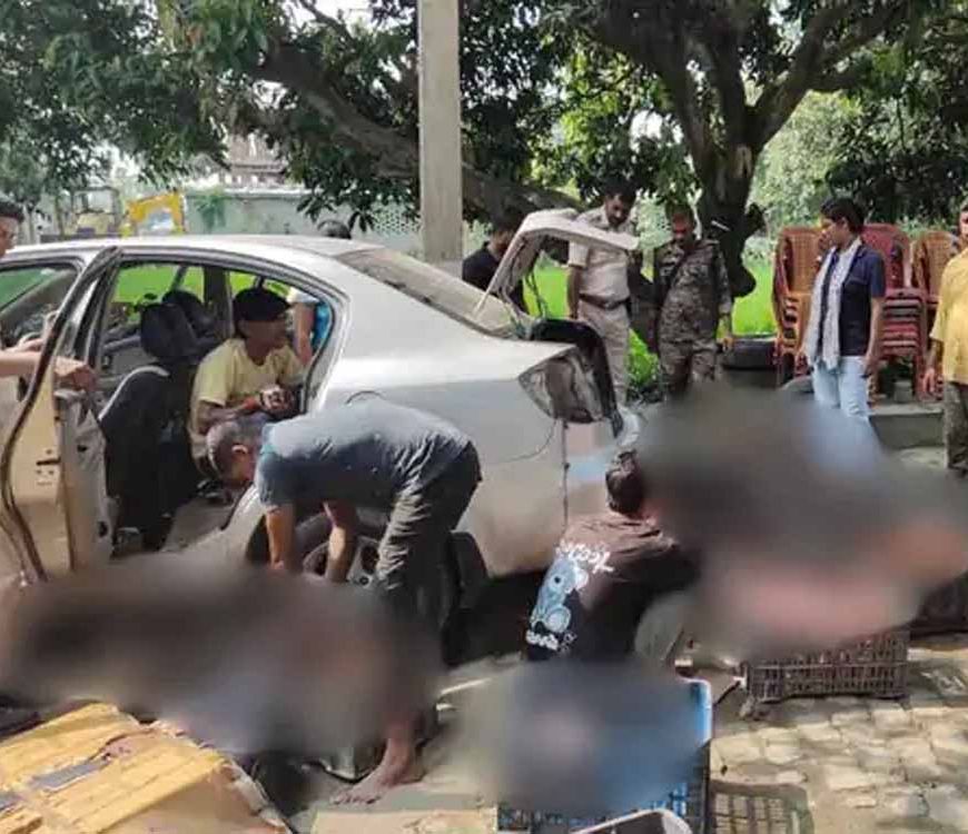 रोशना पुलिस ने 231.33 लीटर विदेशी शराब के साथ तीन तस्करों को किया गिरफ्तार