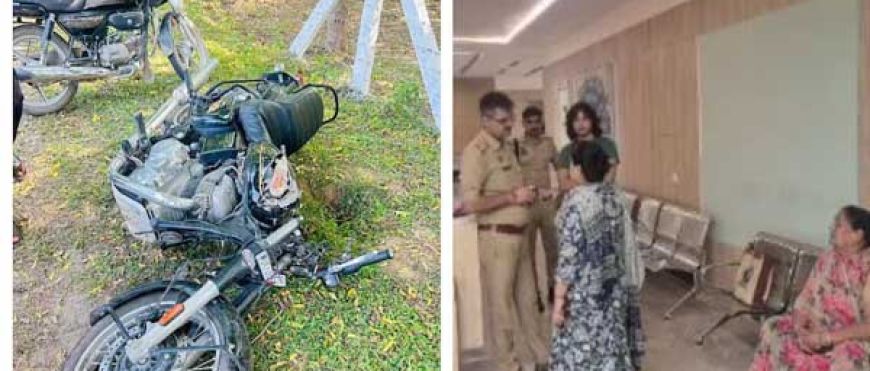 ग्रेटर नोएडा में सड़क हादसा: टैंकर से टकराई बुलेट, B.Tech के 3 छात्रों की मौके पर मौत