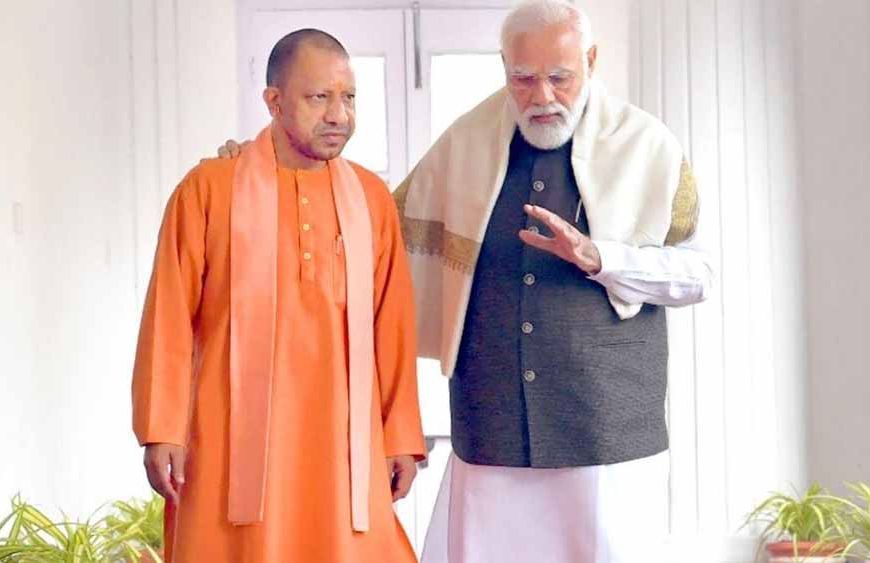 पीएम मोदी और सीएम योगी ने किया यीडा पवेलियन का अवलोकन
