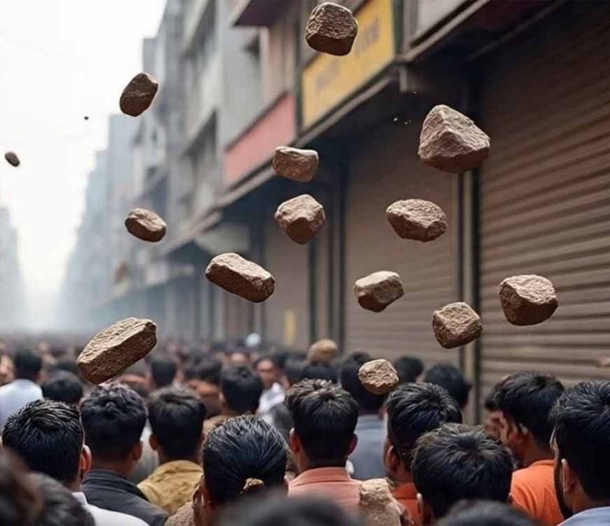 नूंह में भारी हंगामा: चोर पकड़ने गई पुलिस पर पथराव और फायरिंग