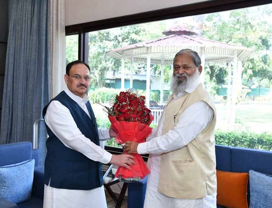 अनिल विज ने दिल्ली में की BJP अध्यक्ष जेपी नड्डा से महत्वपूर्ण मुलाकात, राजनीति में उठ सकते हैं नए कदम